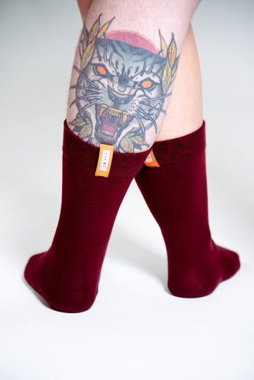 Sox in ⁠Tawny Port Regular with label