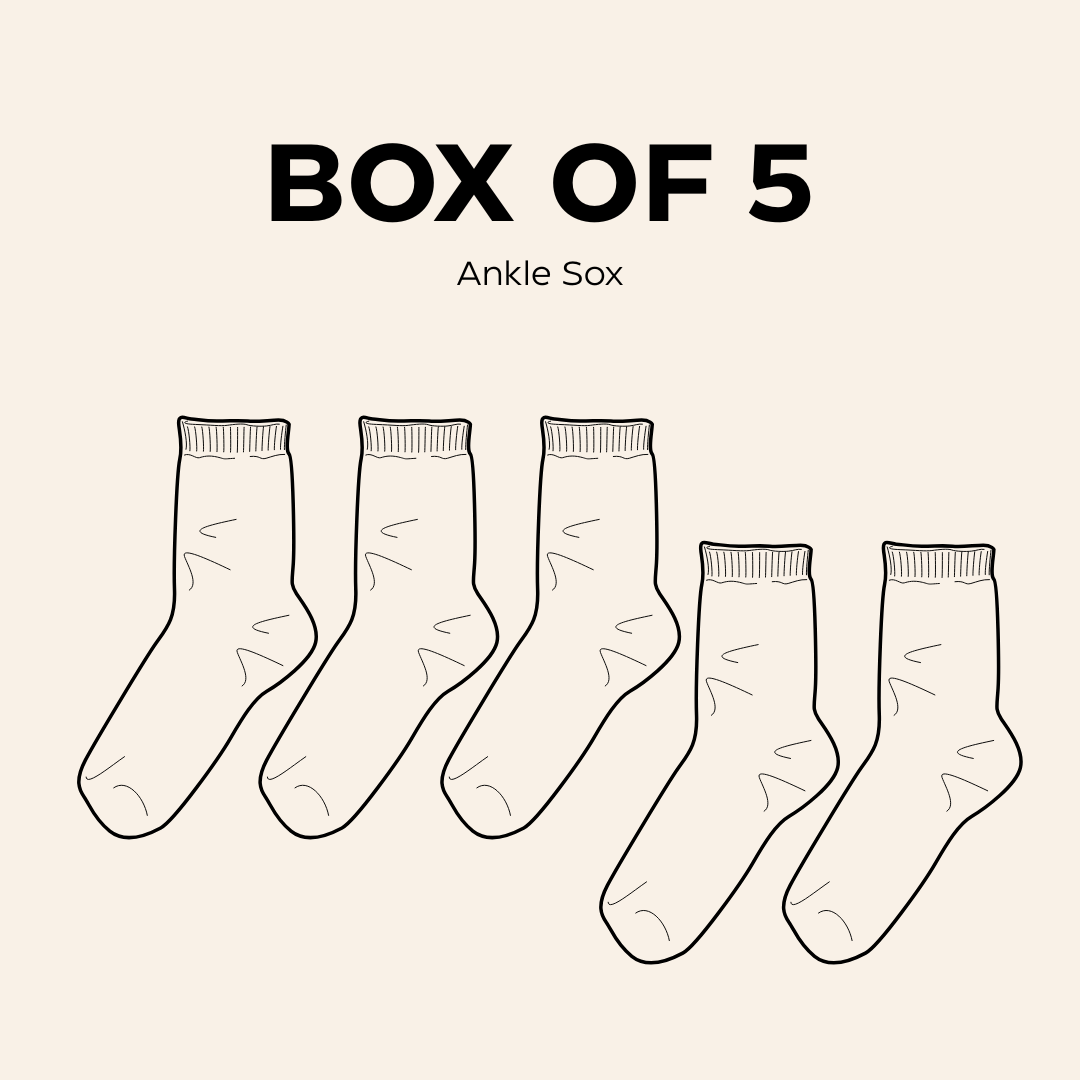 Box of 5 Ankle Sox