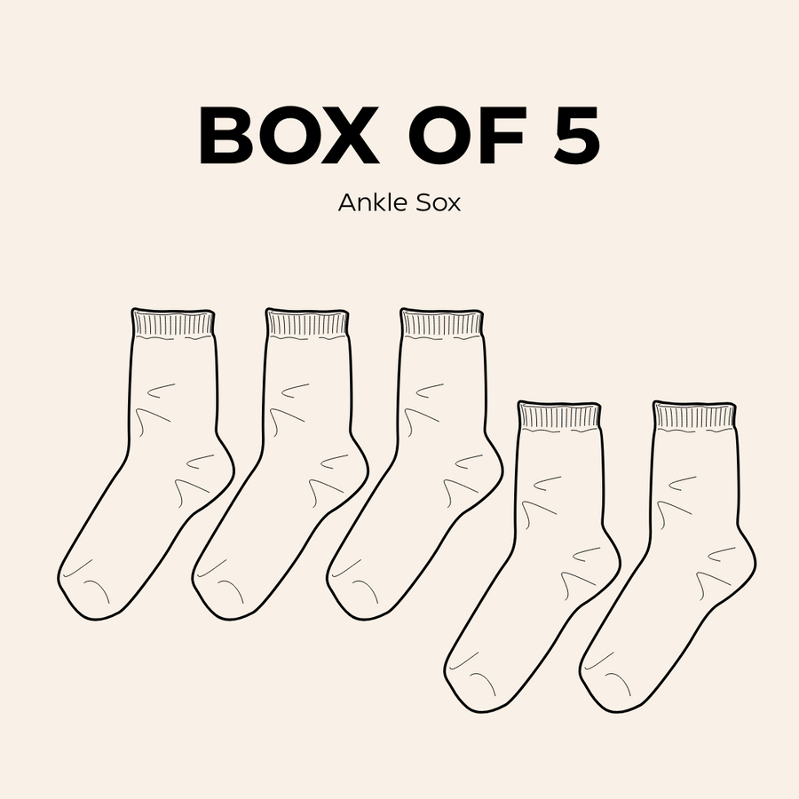 Box of 5 Ankle Sox