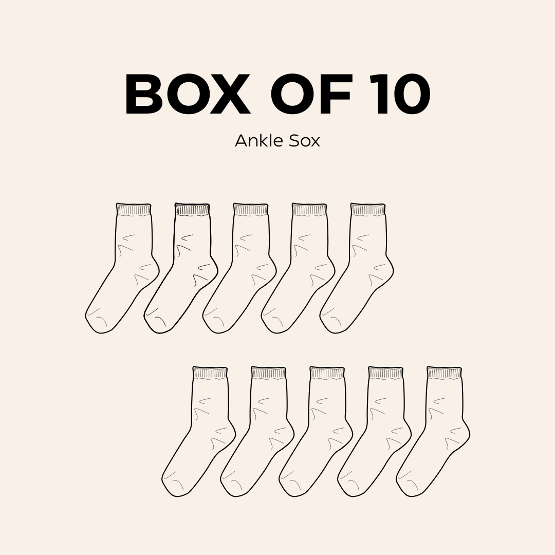 Box of 10 Ankle Sox