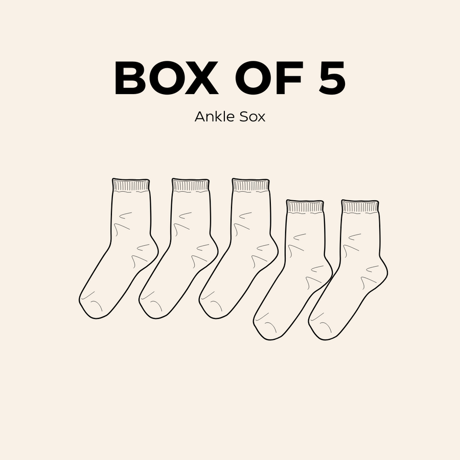 Box of 5 Ankle Sox